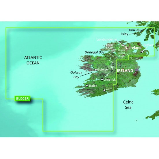 Прибережні карти Garmin BlueChart® g3 HXEU005R-Ireland, West Coast