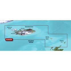 Прибережні карти Garmin BlueChart® g3 HXEU043R-Iceland to Orkney