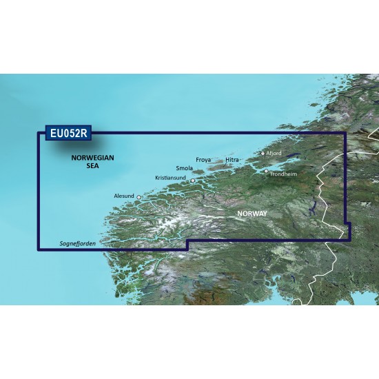 Прибрежные карты Garmin BlueChart® g3 HXEU052R - Sognefjorden - Svefjorden