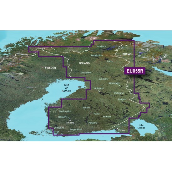 Прибрежные карты Garmin BlueChart® g3 HXEU055R - Finnish Lakes