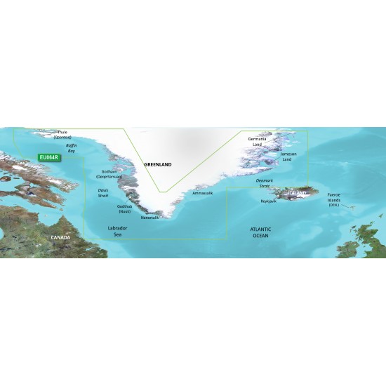 Прибережні карти Garmin BlueChart® g3 HXEU064R-Greenland