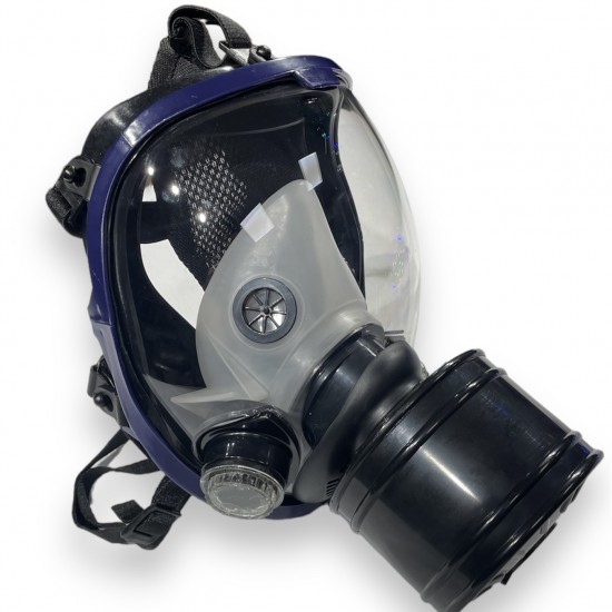 Reusable full-face gas mask