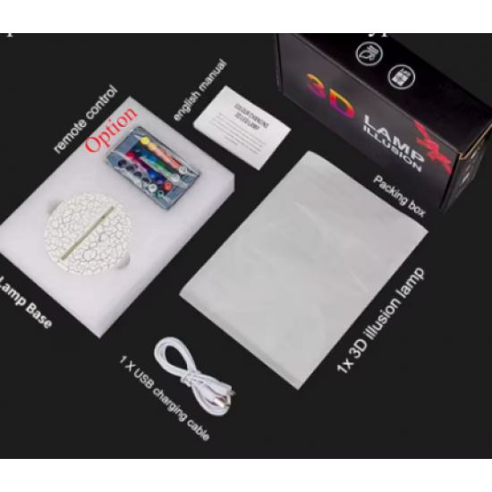 3D Нічник Business Jet з пультом / LED Лампа Літак