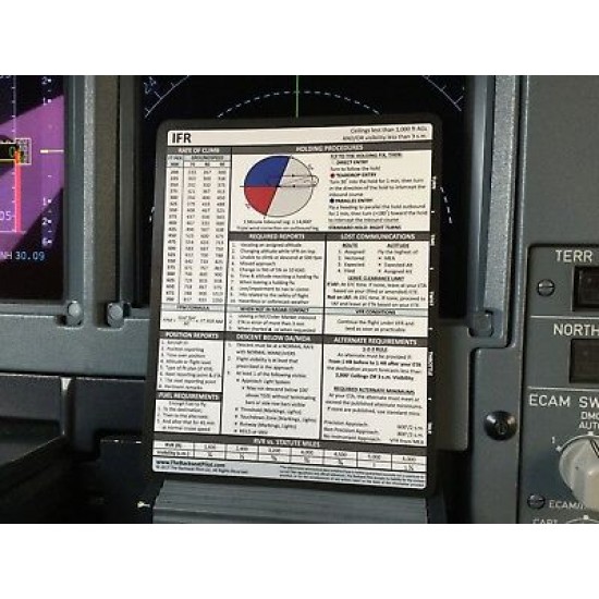 Довідкова карта Backseat Pilot VFR & IFR Reference Card