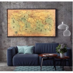 Карта світу BLINGIRD Kraft Paper 