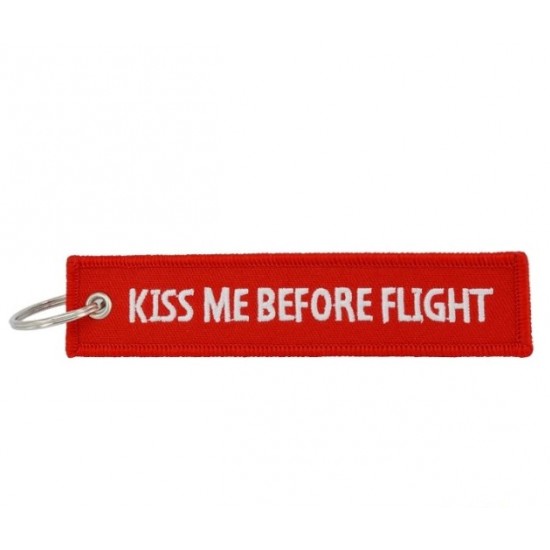 Брелок авиационный KISS ME BEFORE FLIGHT