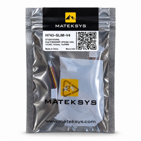 Полётный контроллер Matek Mateksys H743 SLIM V4 Полётный контроллер Matek Mateksys H743 SLIM V4