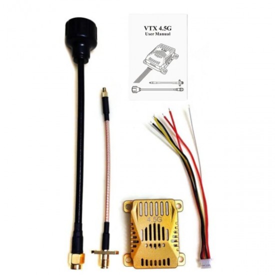 Video transmitter and video receiver VTX 4.5G 2.5W Long range 30km FPV