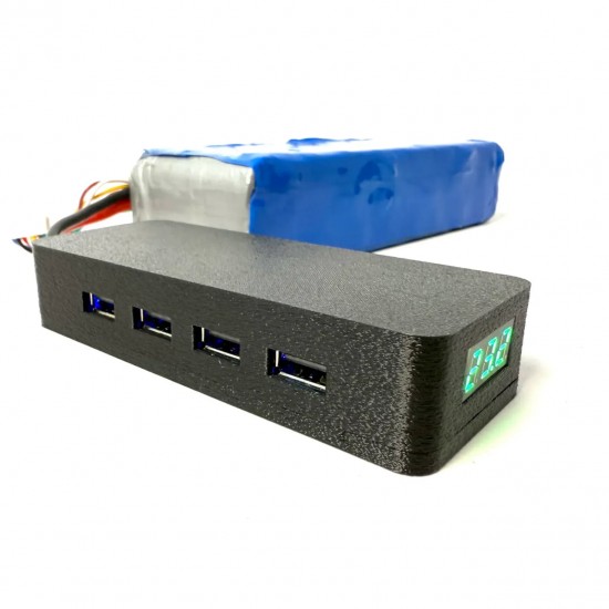 Перехідник блок живлення для заряджання телефона від fpv батареї 4 USB виходи Перехідник блок живлення для заряджання телефона від fpv батареї 4 USB виходи