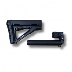 Telescopic folding stock Molotgun, metal tube with a folding adapter for AK74 AKM Telescopic folding stock Molotgun, metal tube with a folding adapter for AK74 AKM
