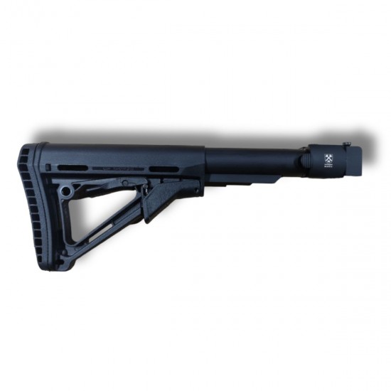 Telescopic folding stock Molotgun, metal tube with a folding adapter for AK74 AKM
