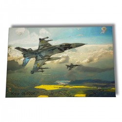 Картина F-16 ВСУ, 30 х 45 см Картина F-16 ВСУ, 30 х 45 см
