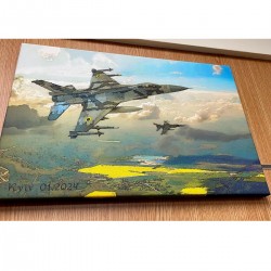 Картина F-16 ВСУ, 30 х 45 см Картина F-16 ВСУ, 30 х 45 см