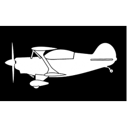 Наклейка на автомобиль авиационная Plane Antique