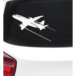 Наклейка на автомобиль авиационная Plane Taking Off