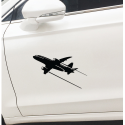 Наклейка на автомобиль авиационная Plane Taking Off