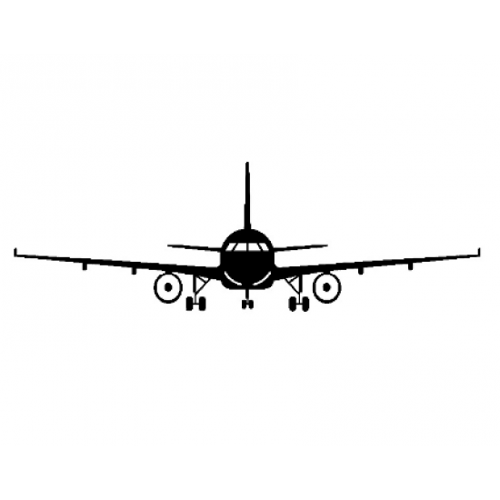 Наклейка на автомобіль авіаційна Plane with Engine