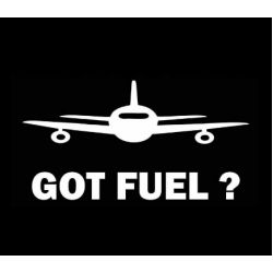 Наклейка на автомобіль авіаційна Got Fuel