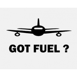 Наклейка на автомобіль авіаційна Got Fuel