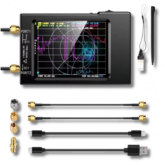 Векторный анализатор спектра NanoVNA-H 10 кГц – 1,5 ГГц 