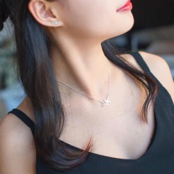 Підвіска авіаційна Collar Double Plane срібна Підвіска авіаційна Collar Double Plane срібна