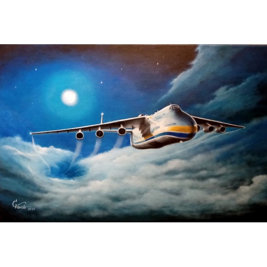 Ан-225 Сквозь облако
