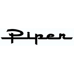 Наклейка виниловая Piper (28,5x6,3см) Белая Наклейка виниловая Piper (28,5x6,3см) Белая
