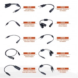 Перехідник для гарнітури Bose A20 6pin Lemo - GA Перехідник для гарнітури Bose A20 6pin Lemo - GA