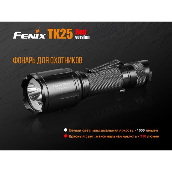 Ліхтар ручний Fenix TK25 Red