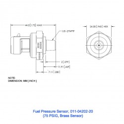 Датчик тиску палива Garmin Fuel Pressure Sensor 75PSIG ( Brass Sensor ) Датчик тиску палива Garmin Fuel Pressure Sensor 75PSIG ( Brass Sensor )