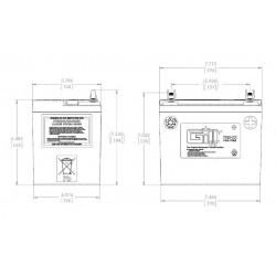 Авиационный аккумулятор Gill LT 7025-20 SEALED LEAD ACID BATTERY FAA PMA Авиационный аккумулятор Gill LT 7025-20 SEALED LEAD ACID BATTERY FAA PMA