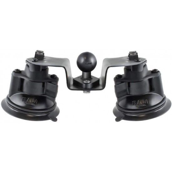 RAM-B-189B-PIV1 Dual Articulating Suction Cup Base with 1" Ball