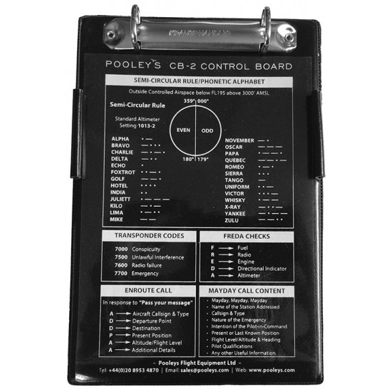Pooleys CB-2 Control Board with Ring-Binder