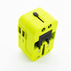 Универсальний адаптер для зарядних пристроїв с двома USB роз'ємами Worldwide Travel Adapter With Dual Usb Chargers Универсальний адаптер для зарядних пристроїв с двома USB роз'ємами Worldwide Travel Adapter With Dual Usb Chargers