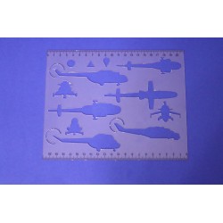 Плоттер авиационный квадрат Миля