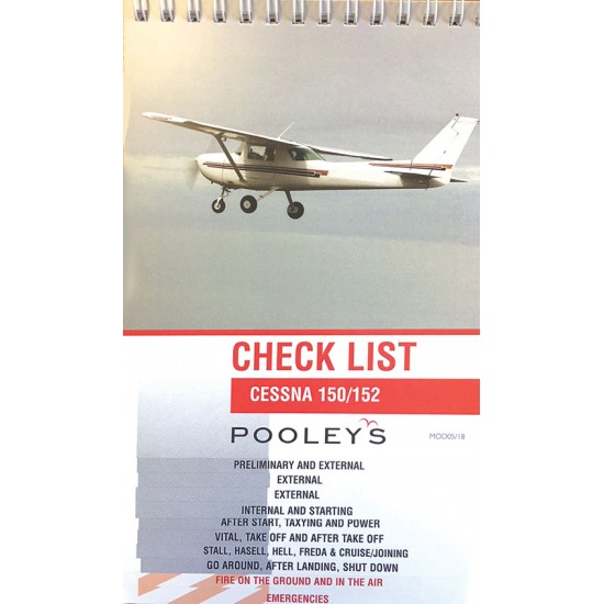 Чек-лист авиационный Pooleys Cessna 150 & 152 Checklist