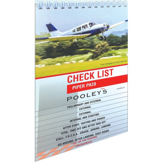 Чек-лист авиационный Pooleys Piper PA28 Checklist