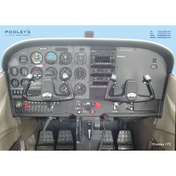 Учебный плакат кабины пилота Cessna 172 Cockpit Poster Учебный плакат кабины пилота Cessna 172 Cockpit Poster