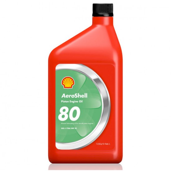 AEROSHELL AVIATION OIL 80 SAE 40 MINERAL OIL