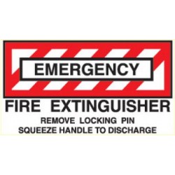 Наклейка авіаційна FIRE EXTINGUISHER Наклейка авіаційна FIRE EXTINGUISHER