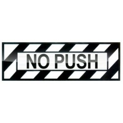 Наклейка авіаційна NO PUSH SOFT ALUM DECAL Наклейка авіаційна NO PUSH SOFT ALUM DECAL