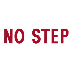 Наклейка авіаційна NO STEP DECAL RED ON WHITE Наклейка авіаційна NO STEP DECAL RED ON WHITE