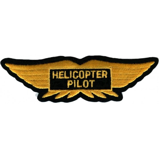 Нашивка на рукав авиационная HELICOPTER PILOT WINGS