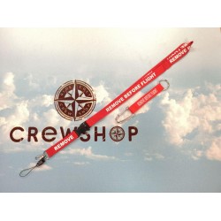Набор авиационный REMOVE BEFORE FLIGHT брелок с карабином и лента Набор авиационный REMOVE BEFORE FLIGHT брелок с карабином и лента