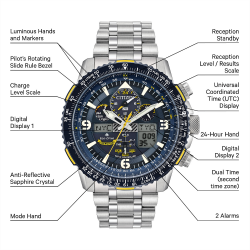 Часы авиационные Citizen Promaster Skyhawk A-T JY8078-52L Часы авиационные Citizen Promaster Skyhawk A-T JY8078-52L