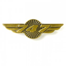 Значок авиационный Boeing 747  Значок авиационный Boeing 747