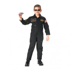 Комбинезон летный детский JUNIOR G.I. KIDS BLACK TOP GUN FLIGHT SUIT LARGE Комбинезон летный детский JUNIOR G.I. KIDS BLACK TOP GUN FLIGHT SUIT LARGE