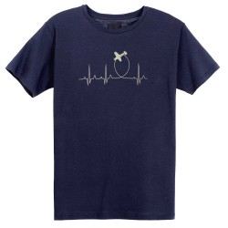 Футболка авиационная Aviation Heartbeat мужская Футболка авиационная Aviation Heartbeat мужская