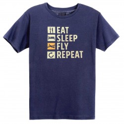 Футболка авиационная Eat, Sleep, Fly, Repeat мужская Футболка авиационная Eat, Sleep, Fly, Repeat мужская