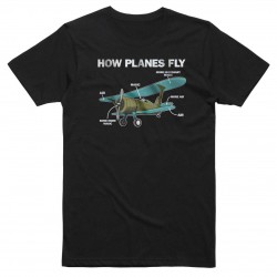 Футболка авиационная AEROSPACE How Planes Fly Футболка авиационная AEROSPACE How Planes Fly